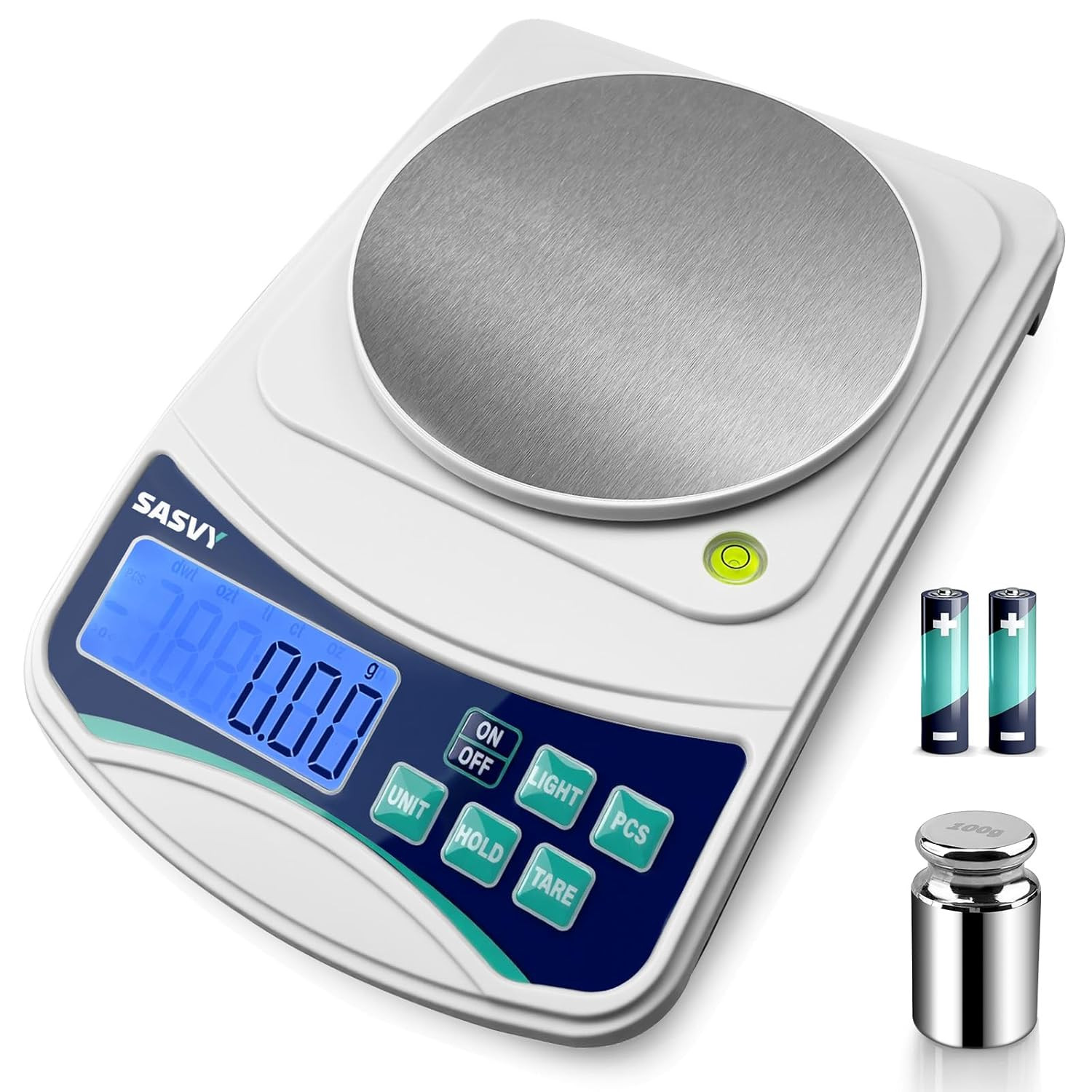 Digital Lab Scale 1000g x 0.01g Precision Analytical Balance with 100g Weight Digital Lab Scale 1000g x 0.01g Precision Analytical Balance with 100g Weight