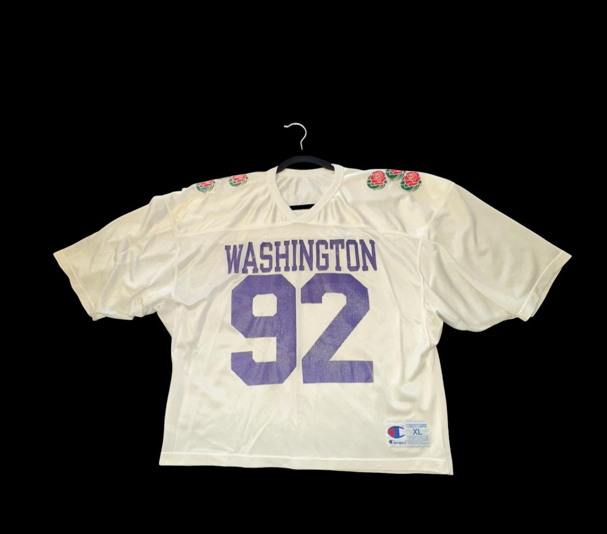 Vtg Champion Washington Huskies 1992 Rose Bowl Football Jersey National Champ XL