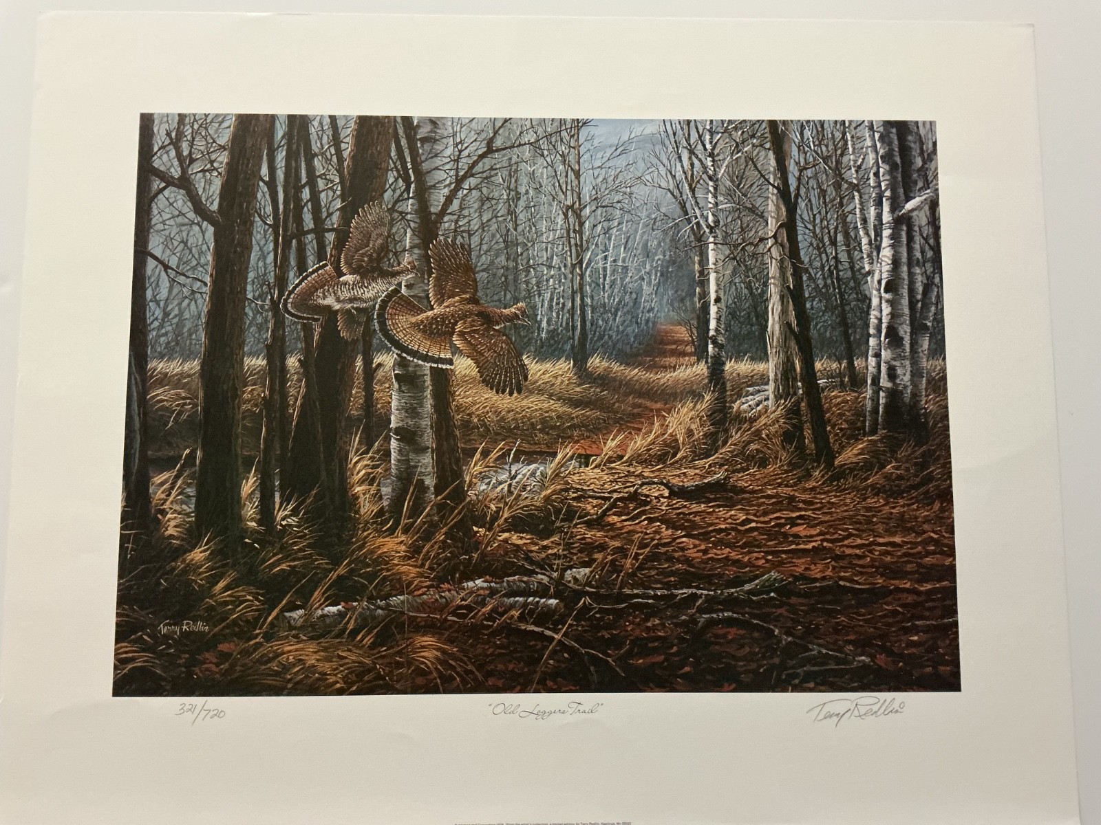 Terry Redlin Old Loggers Trail (Mild Imperfections) Terry Redlin Old Loggers Trail (Mild Imperfections)