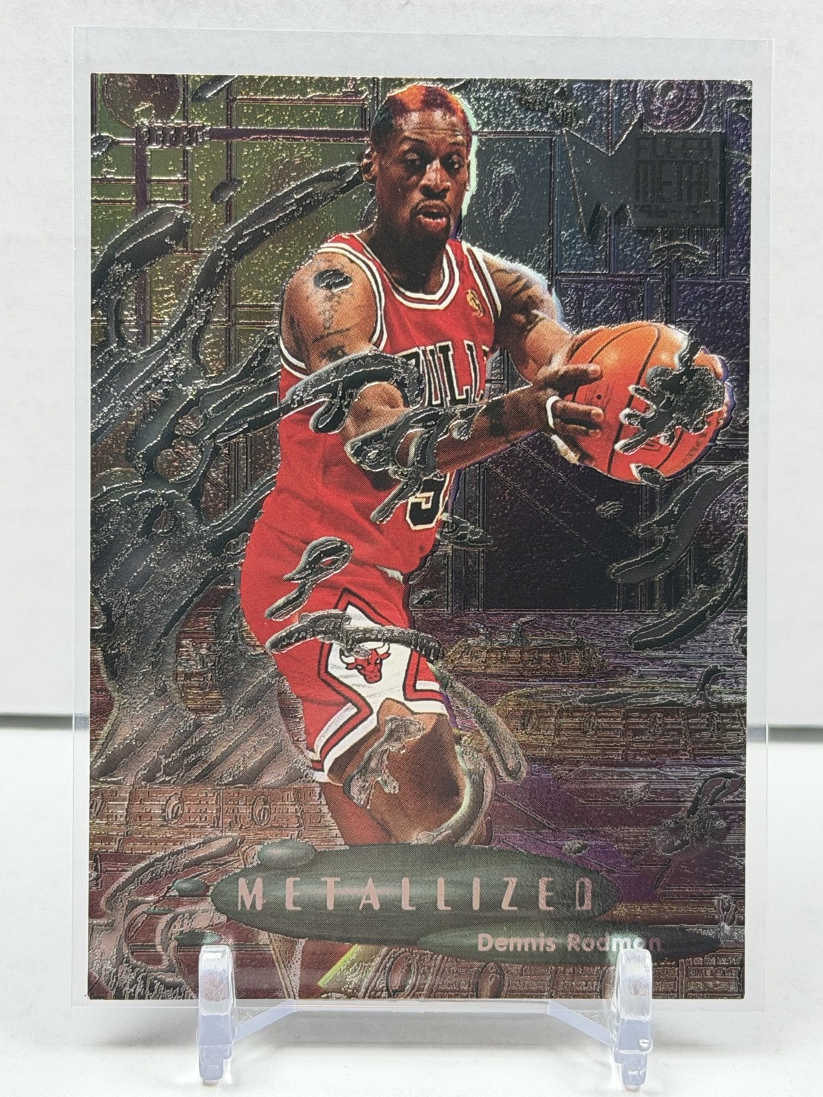 1996-97 Fleer Metal - Metallized Dennis Rodman #231 1996-97 Fleer Metal - Metallized Dennis Rodman #231