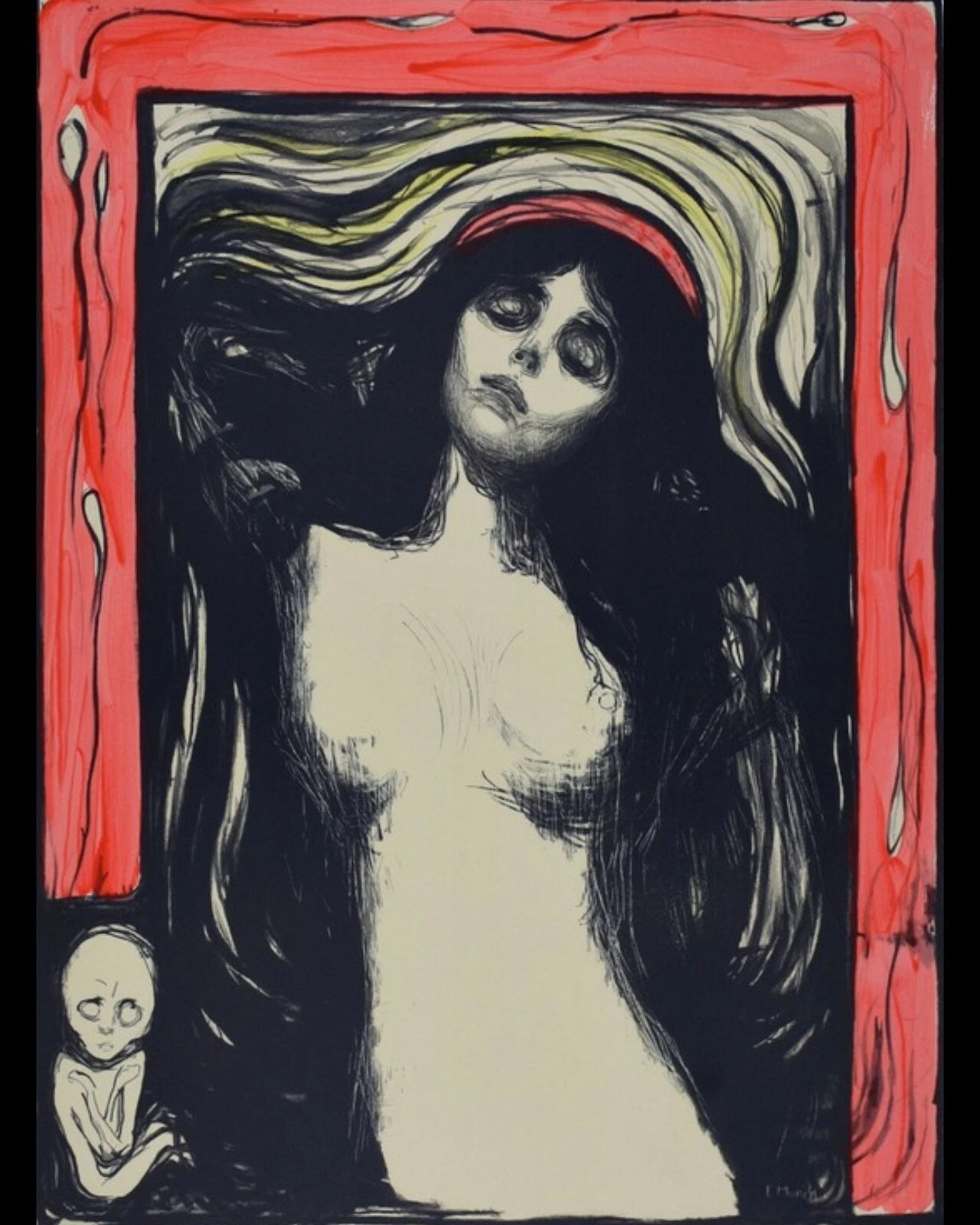 Madonna (ca. 1895–1896) by Edvard Munch 16\