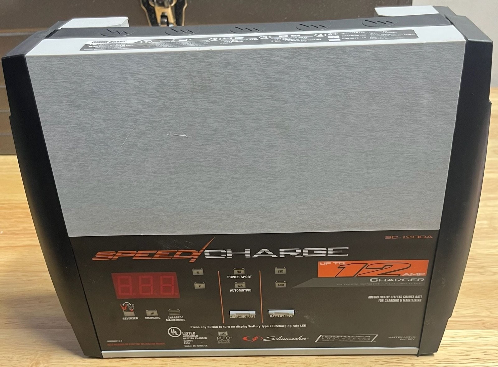 Schumacher SpeedCharge SC-1200A-CA 12 Amp 6V/12V Automatic Battery  (L)