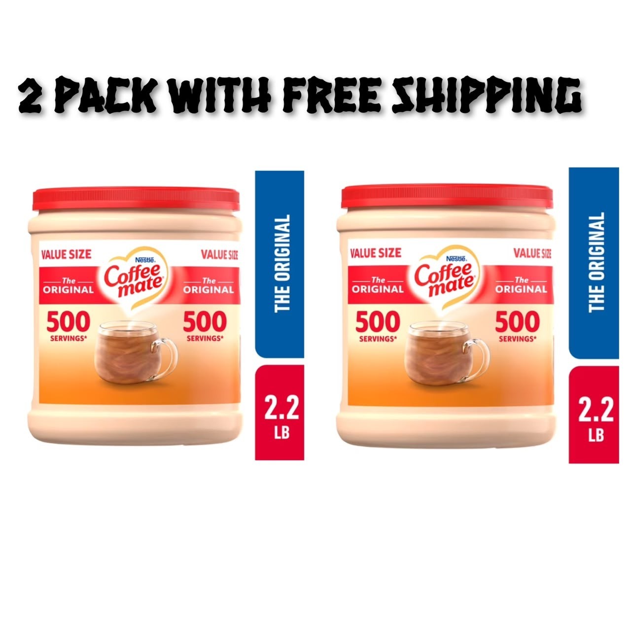 (2 pack) Nestle Coffee Mate, The Original Powdered Coffee Creamer, 35.3 oz (2 pack) Nestle Coffee Mate, The Original Powdered Coffee Creamer, 35.3 oz