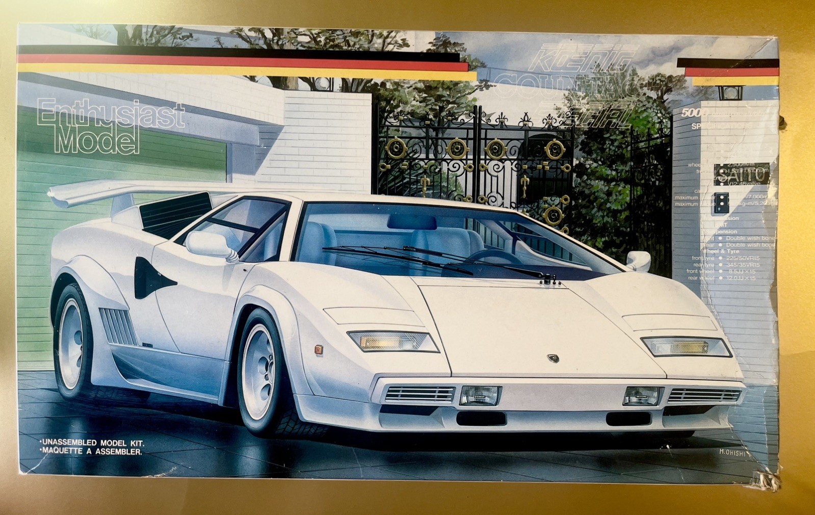 RARE Fujimi 1:24 Koenig Special - LAMBORGHINI Countach 5000 Quattro - NIOB