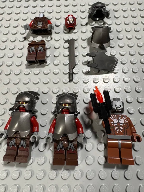 Lego lord of the rings Uruk-Hai minifigure set