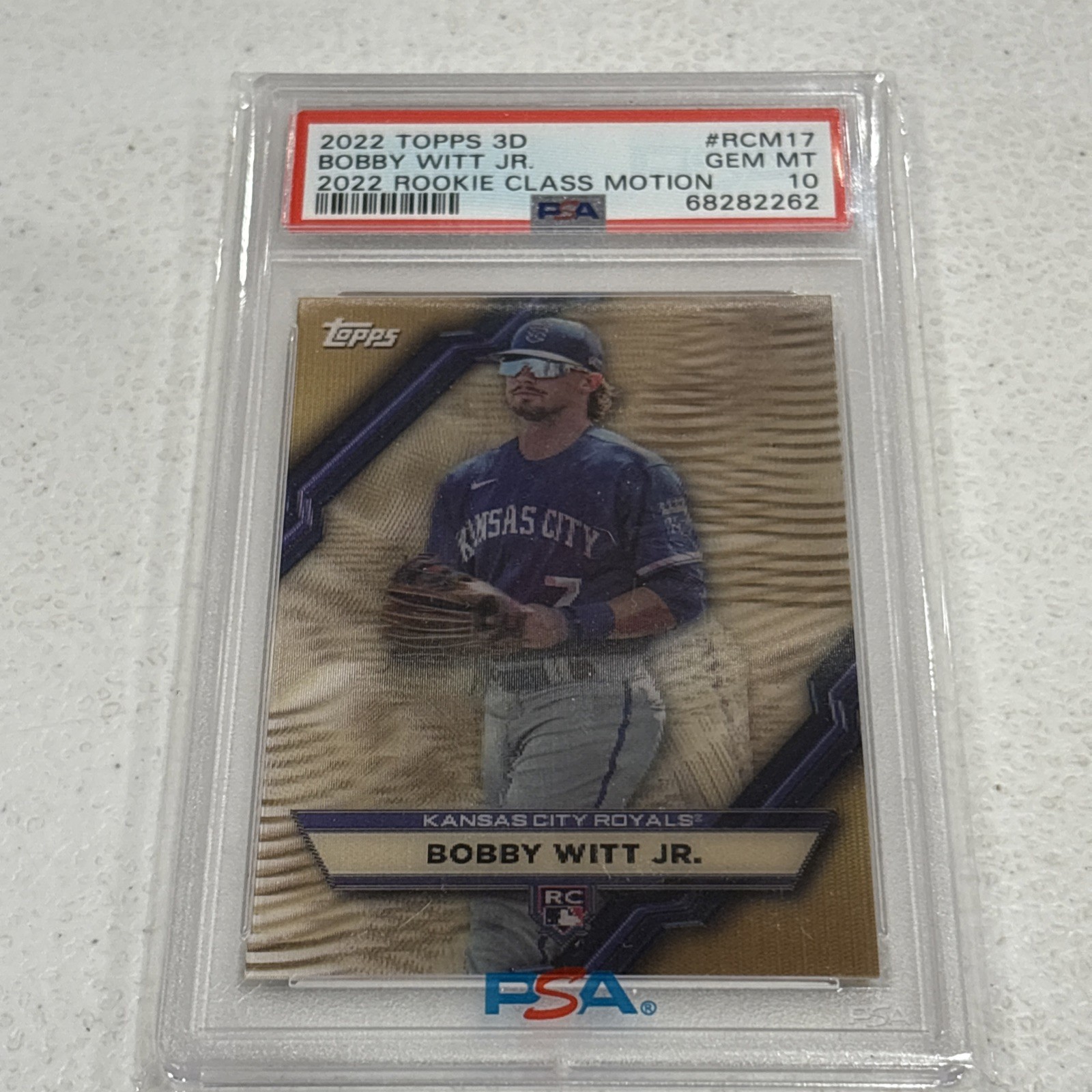 Bobby Witt Jr. 2022 Topps 3D Rookie Class Motion #RCM17 PSA 10 ⚾️🔥🔥 Bobby Witt Jr. 2022 Topps 3D Rookie Class Motion #RCM17 PSA 10 ⚾️🔥🔥