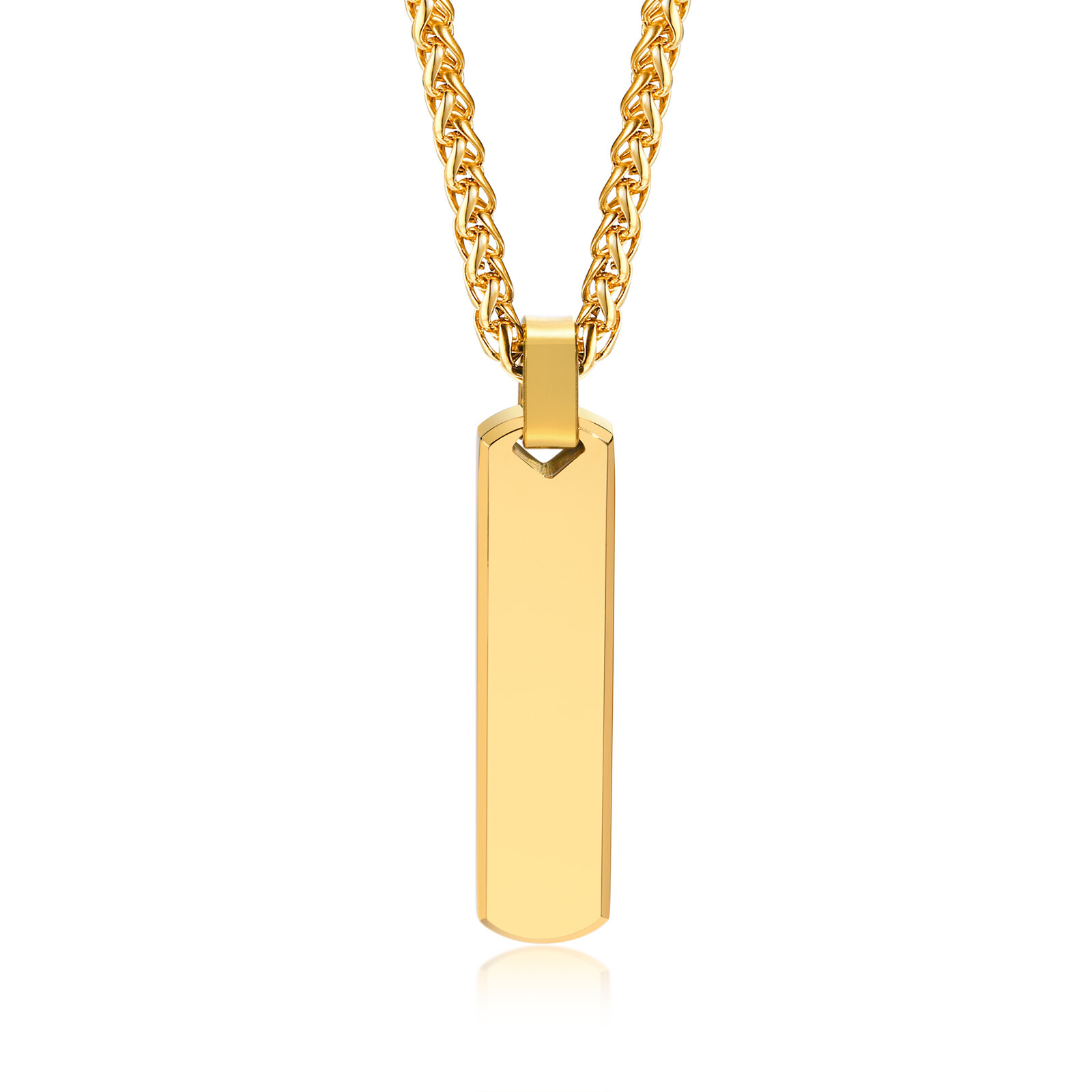 Vnox Personalized Bar Initial Necklaces for Men Boys Geometric Vertical Pendant Vnox Personalized Bar Initial Necklaces for Men Boys Geometric Vertical Pendant