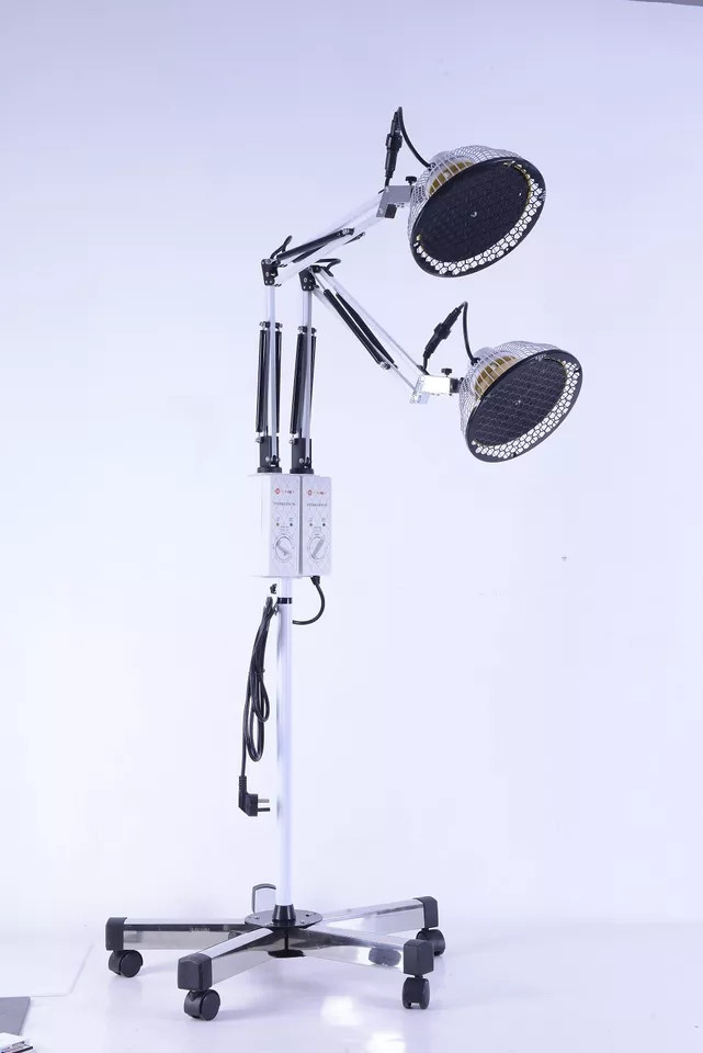 TDP Double Head Electromagnetic Wave Mineral Heat Therapy Lamp 250W Heat Lamp US