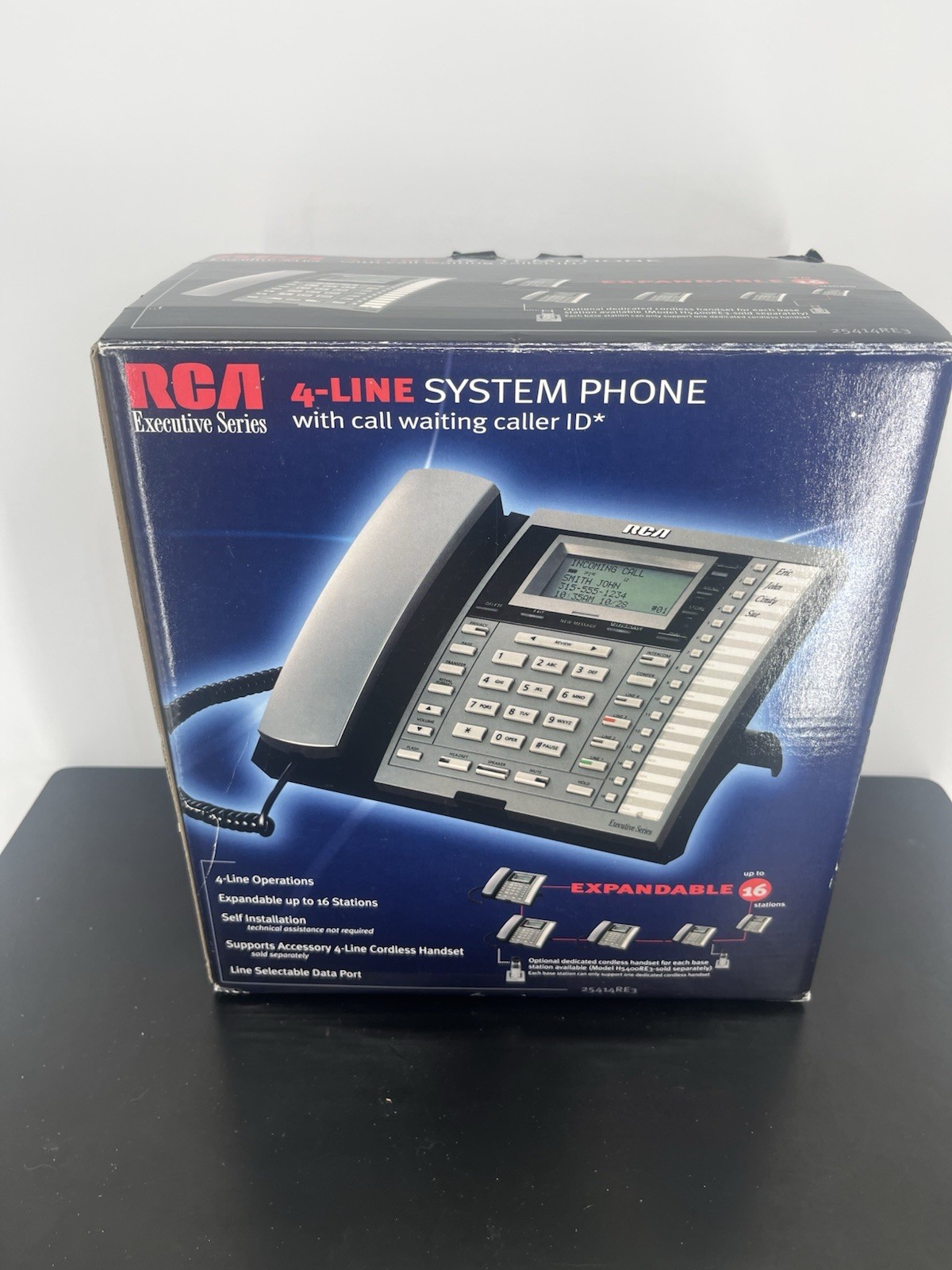 RCA 4-Line Speaker Phone 25414RE3 Vintage 2004 - UNTESTED