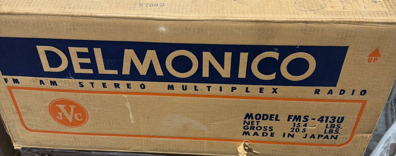 Vintage JVC Delmonico Vacuum Tube Radio Model FMS-413U New In Box