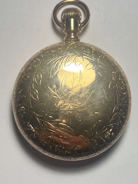 Antique 1893 Elgin 16s Pocket Watch with Rare Fancy Bird Dial Antique 1893 Elgin 16s Pocket Watch with Rare Fancy Bird Dial