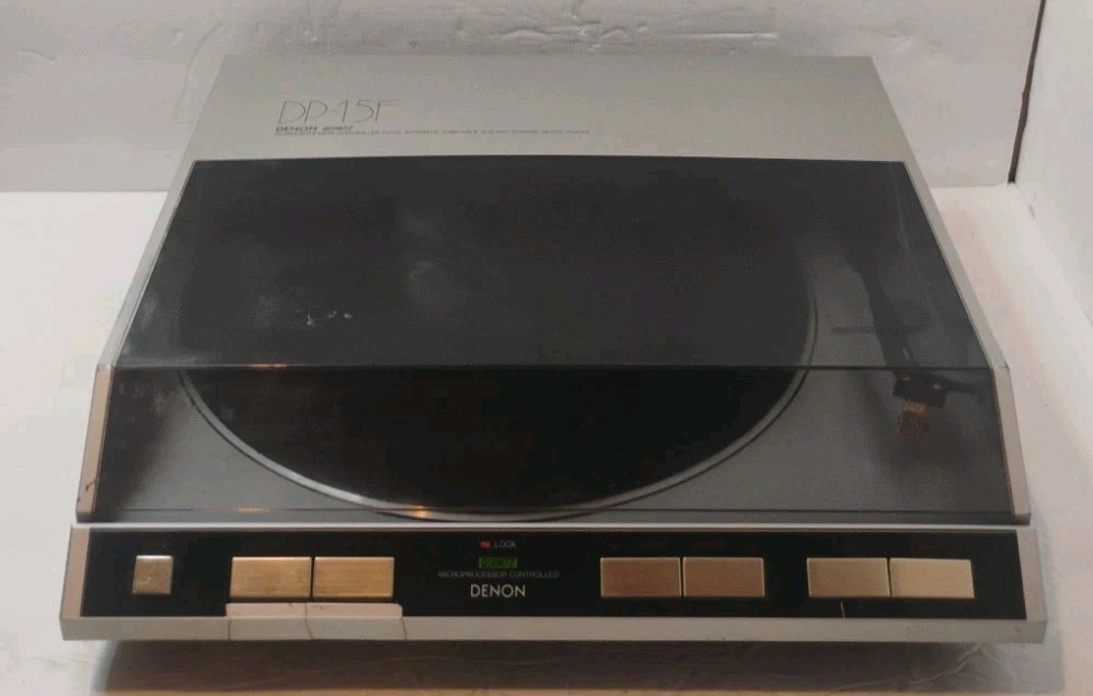 RARE 1986 Denon Quart DP-15F Microprocessor Controlled Fully Automatic Turntable RARE 1986 Denon Quart DP-15F Microprocessor Controlled Fully Automatic Turntable