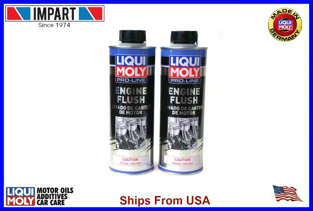 Liqui Moly Pro-Line Motor Oil Engine Flush (2) Cans 500ml  LM2037 .