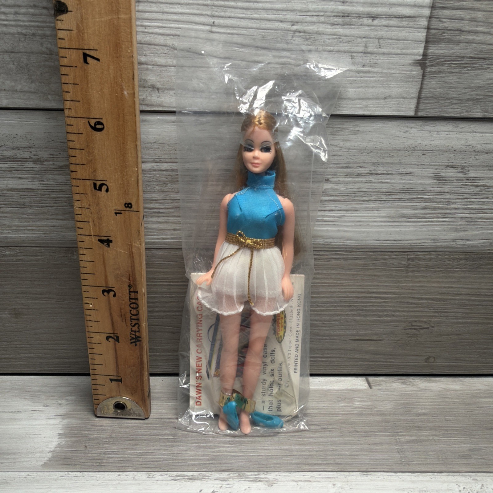 RARE Vintage Baggie Topper Dawn Doll 1970 Mail-In Blond Wonderful World Of