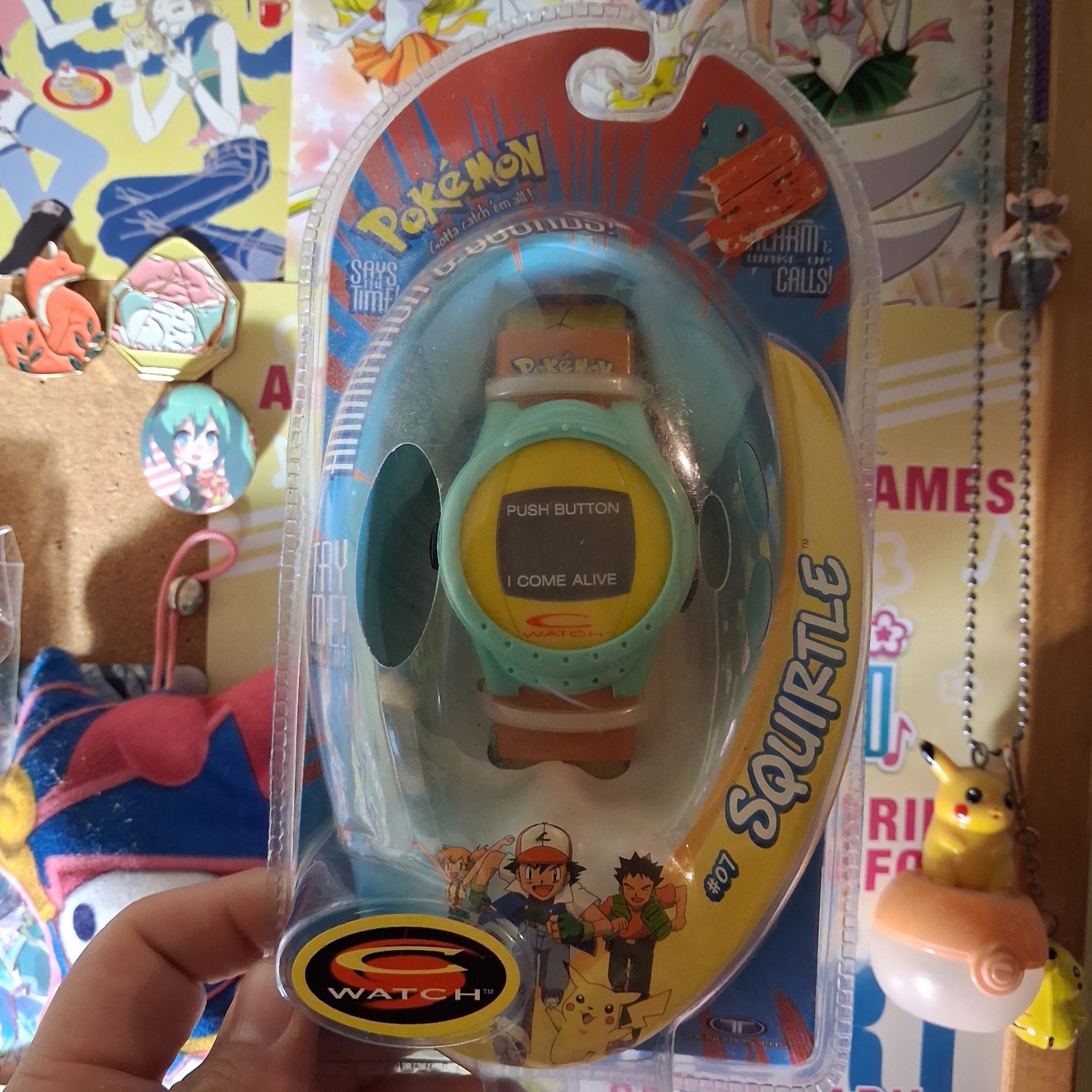 Vintage 1999 Pokémon C-Watch #07 Squirtle Sealed Trendmasters LCD Watch Vintage 1999 Pokémon C-Watch #07 Squirtle Sealed Trendmasters LCD Watch