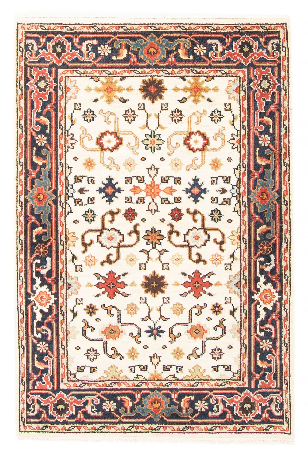 Traditional Hand-knotted Wool Oriental Carpet 4\'1\