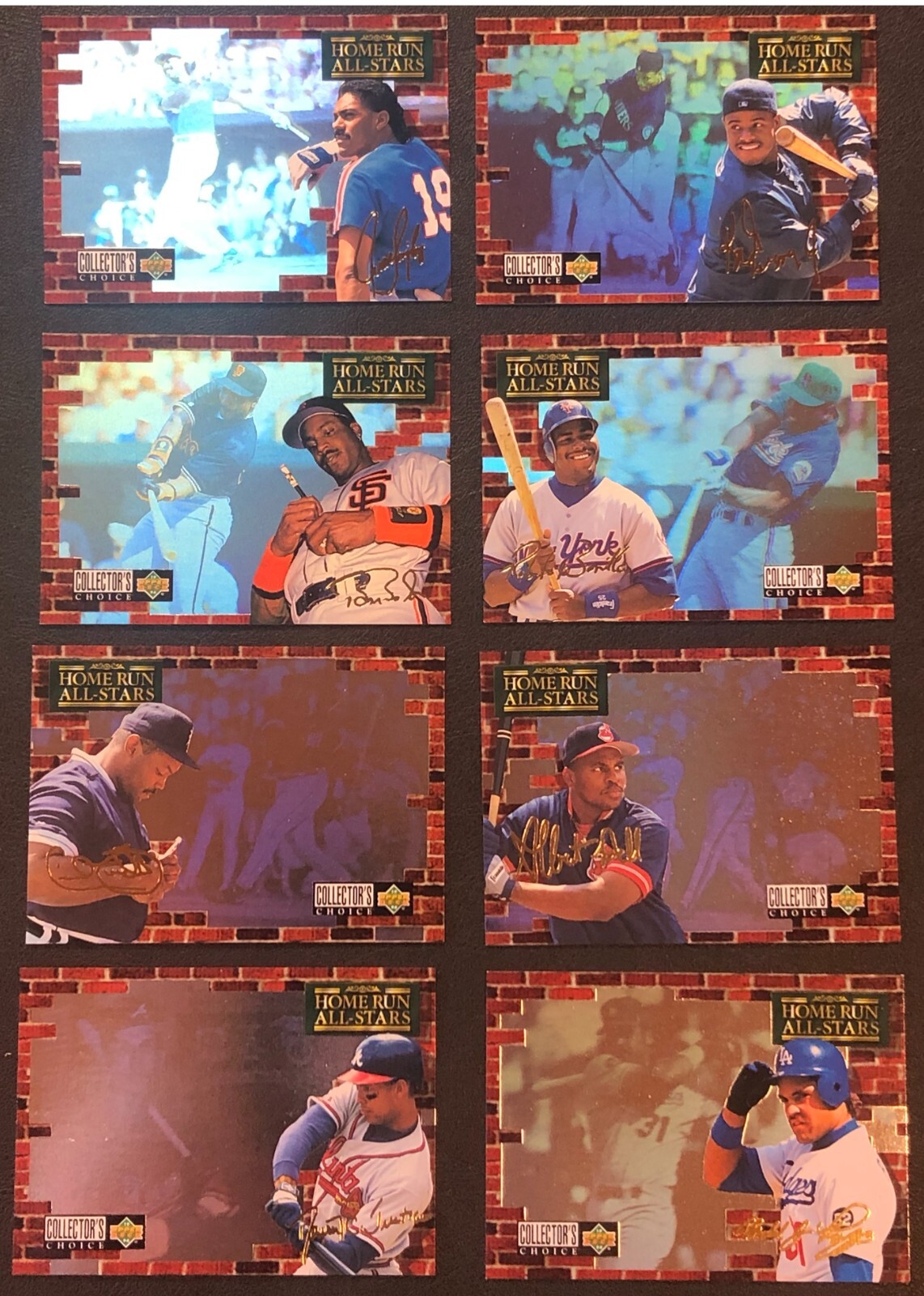 1994 Collector\'s Choice Upper Deck Home Run All-Star Insert Set #1-8 Griffey Jr
