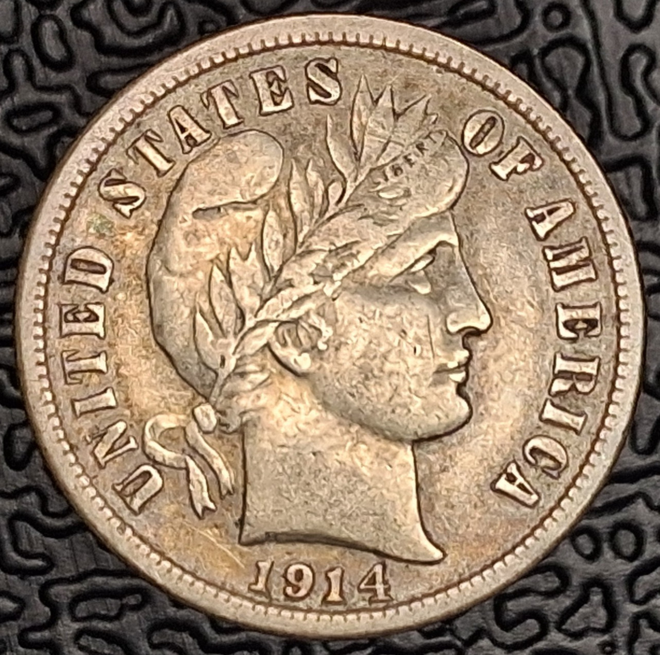 1914-S San Francisco 10C Silver Barber Dime 1914-S San Francisco 10C Silver Barber Dime