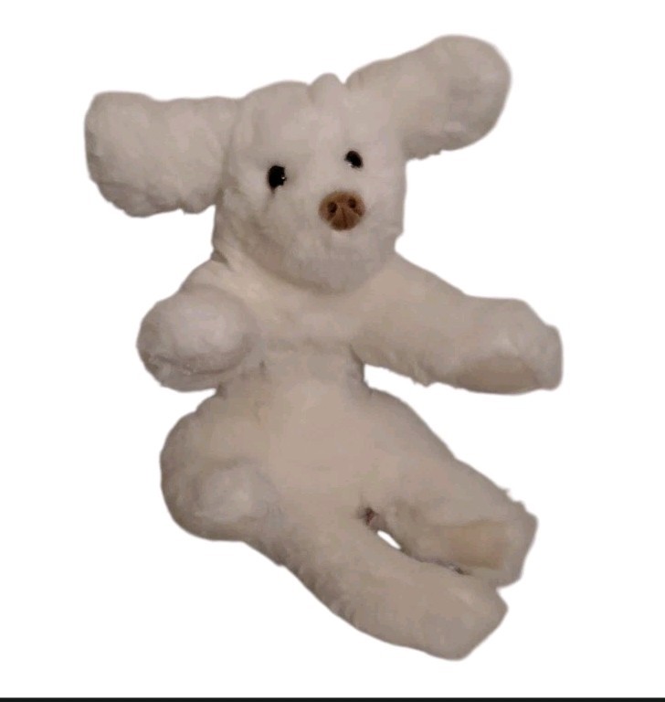 1985 Gund Muttsy White Puppy Dog 14\ 1985 Gund Muttsy White Puppy Dog 14\