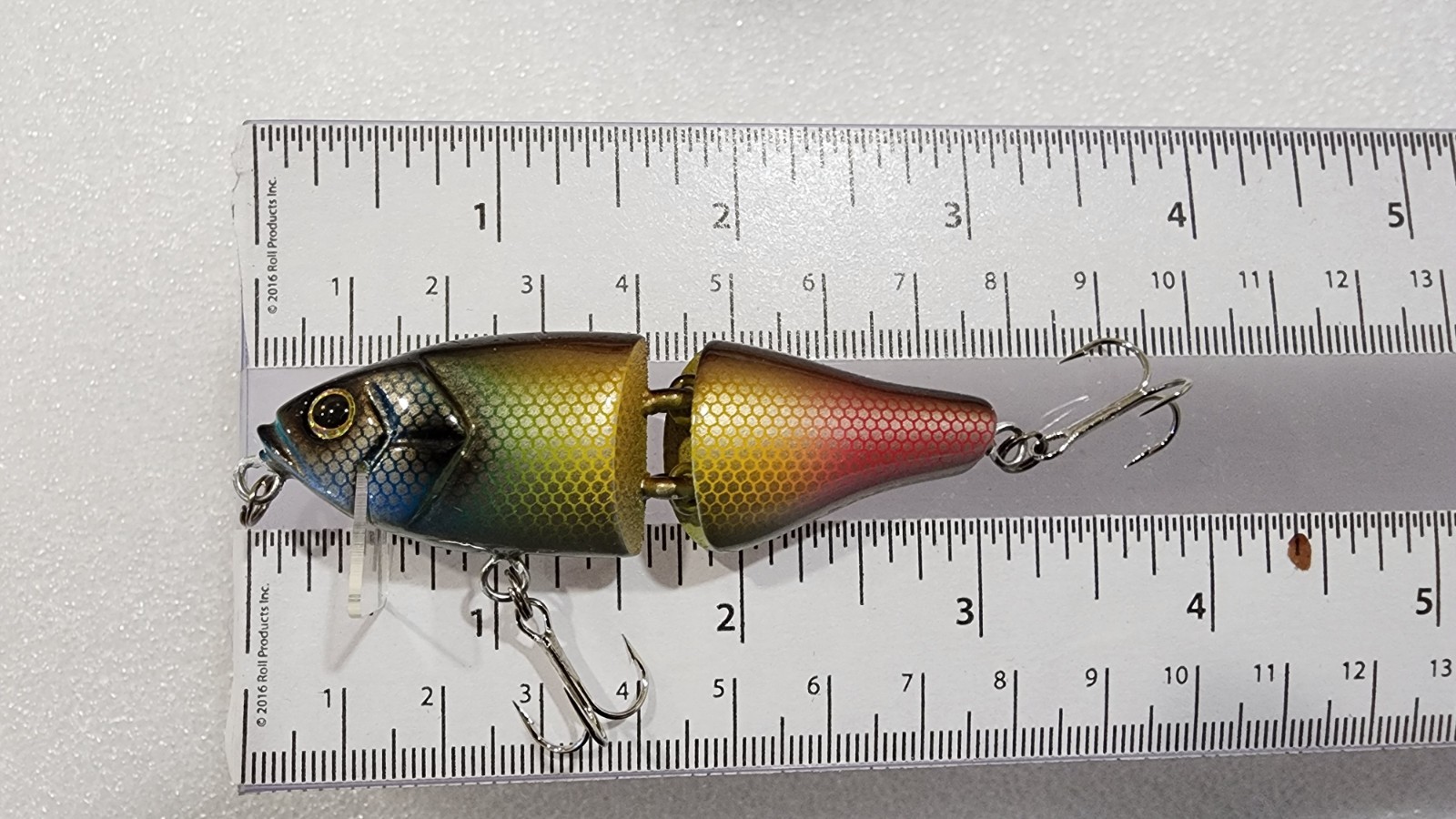 Arcadia Reef Jet-link Jointed Swimbait 70mm 10g Hand Made - Paint Crack On Belly Arcadia Reef Jet-link Jointed Swimbait 70mm 10g Hand Made - Paint Crack On Belly