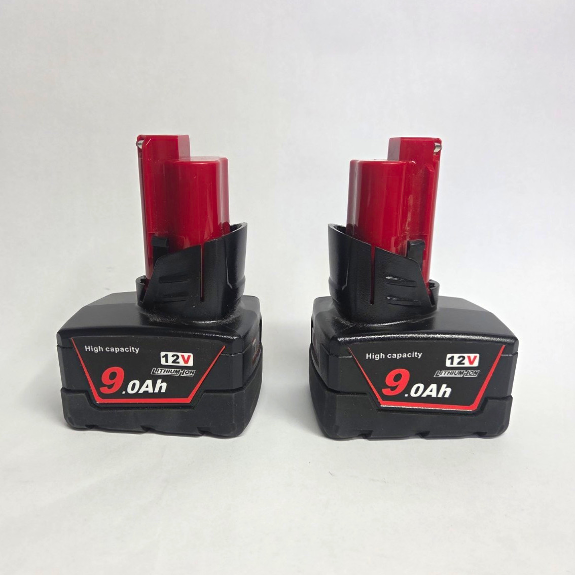 Waitley 12V 9.0Ah Li-Ion Rechargeable Tool Battery Pack 2-Pack Milwaukee  M12