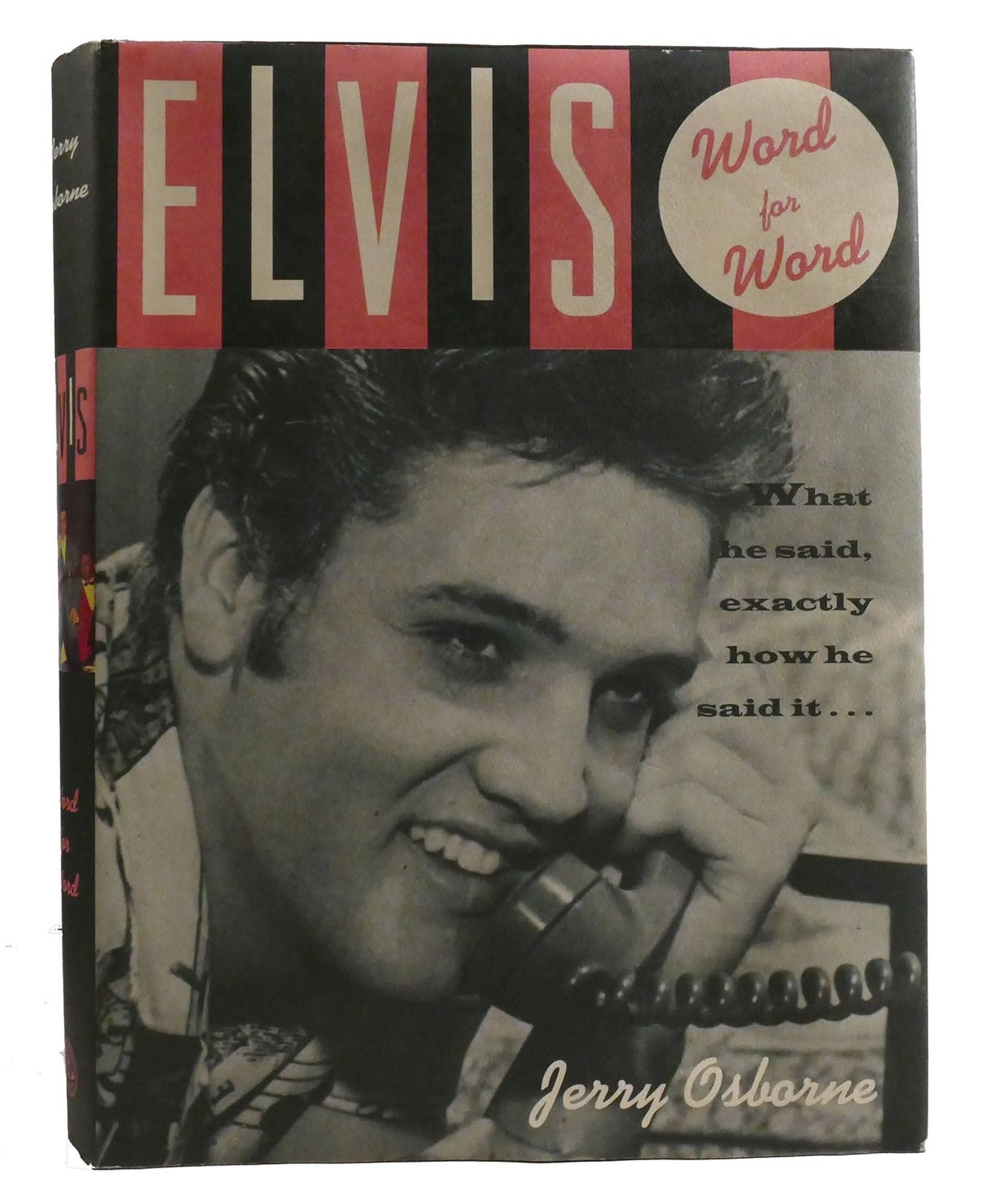 Jerry Osborne ELVIS : WORD FOR WORD  1st Revised Edition 1st Printing