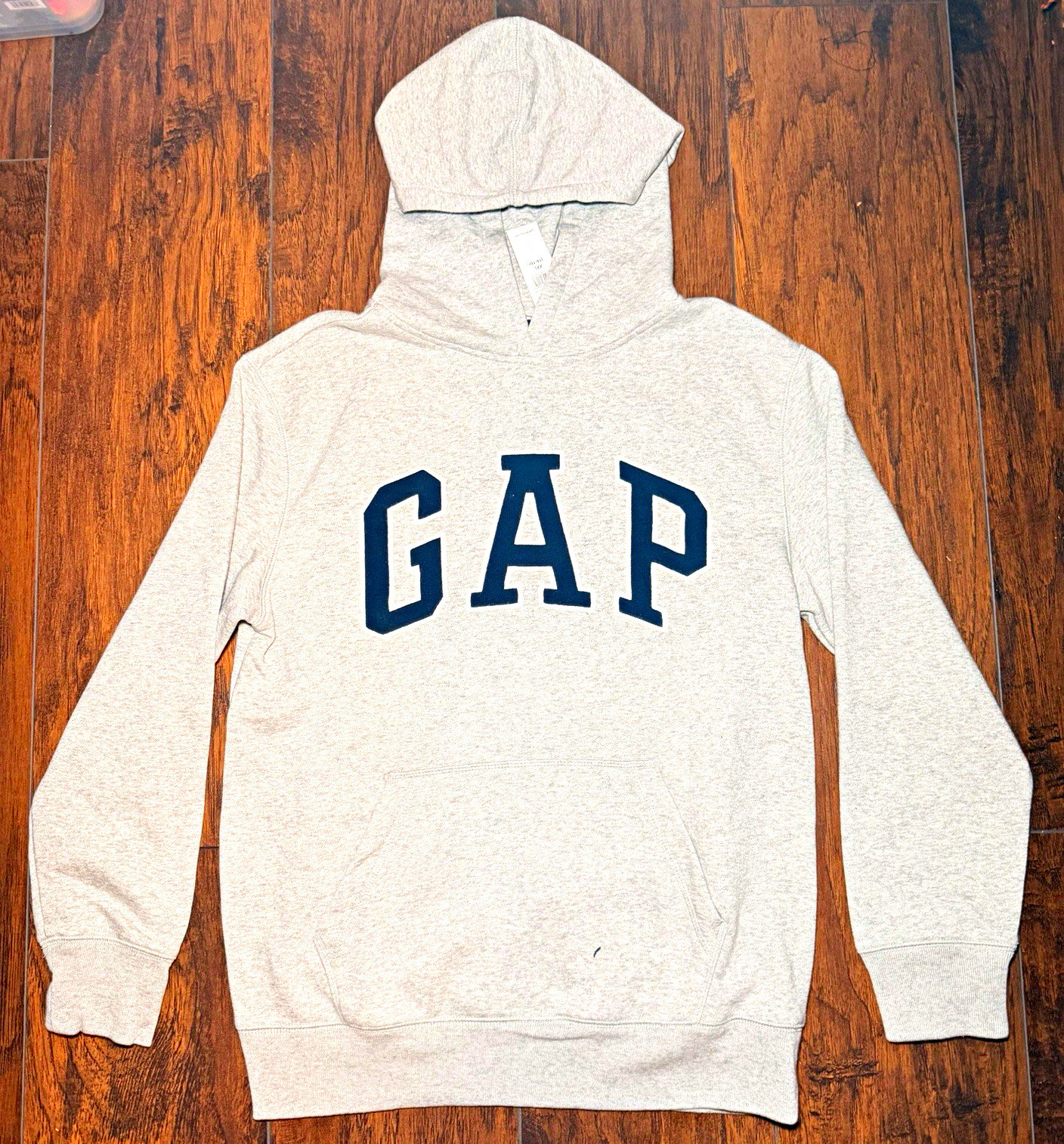 NWT GAP Kids Gray Logo Pullover Hoodie Fleece Long Sleeve Unisex Kids Size XXL NWT GAP Kids Gray Logo Pullover Hoodie Fleece Long Sleeve Unisex Kids Size XXL