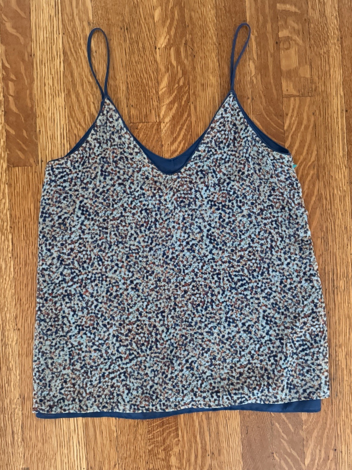 Zara Basics Multicolored Slip Tank Top Multicolored Polka Dot Women’s Size Small