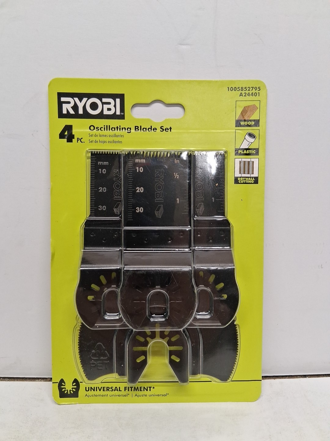 Ryobi 4-Piece Wood Oscillating Multi-Tool Blade Set A24401 (SEALED) Ryobi 4-Piece Wood Oscillating Multi-Tool Blade Set A24401 (SEALED)