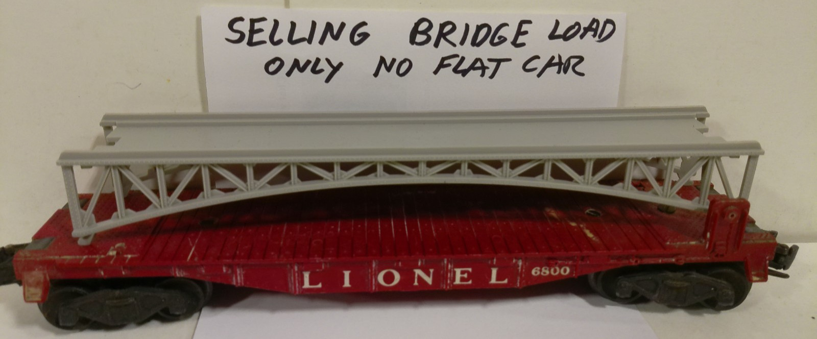 Original POSTWAR Lionel Bridge Load for #6825 Flat Car 1959-62 VINTAGE MINT COND Original POSTWAR Lionel Bridge Load for #6825 Flat Car 1959-62 VINTAGE MINT COND