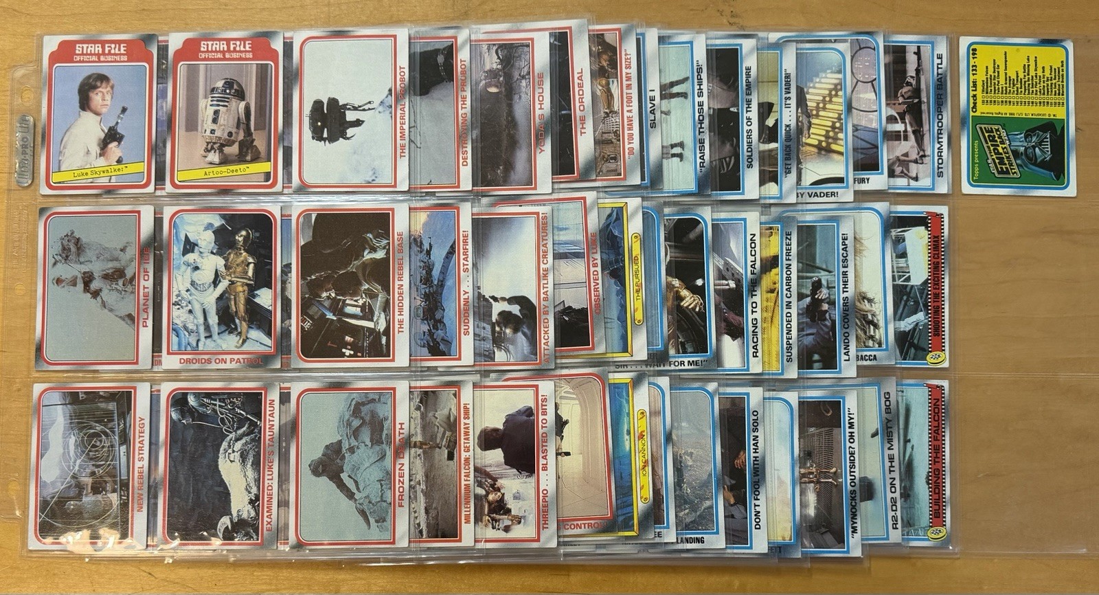 1980 Topps Empire Strikes Back Partial Set 110 Cards Series 1 & 2 VG-EX