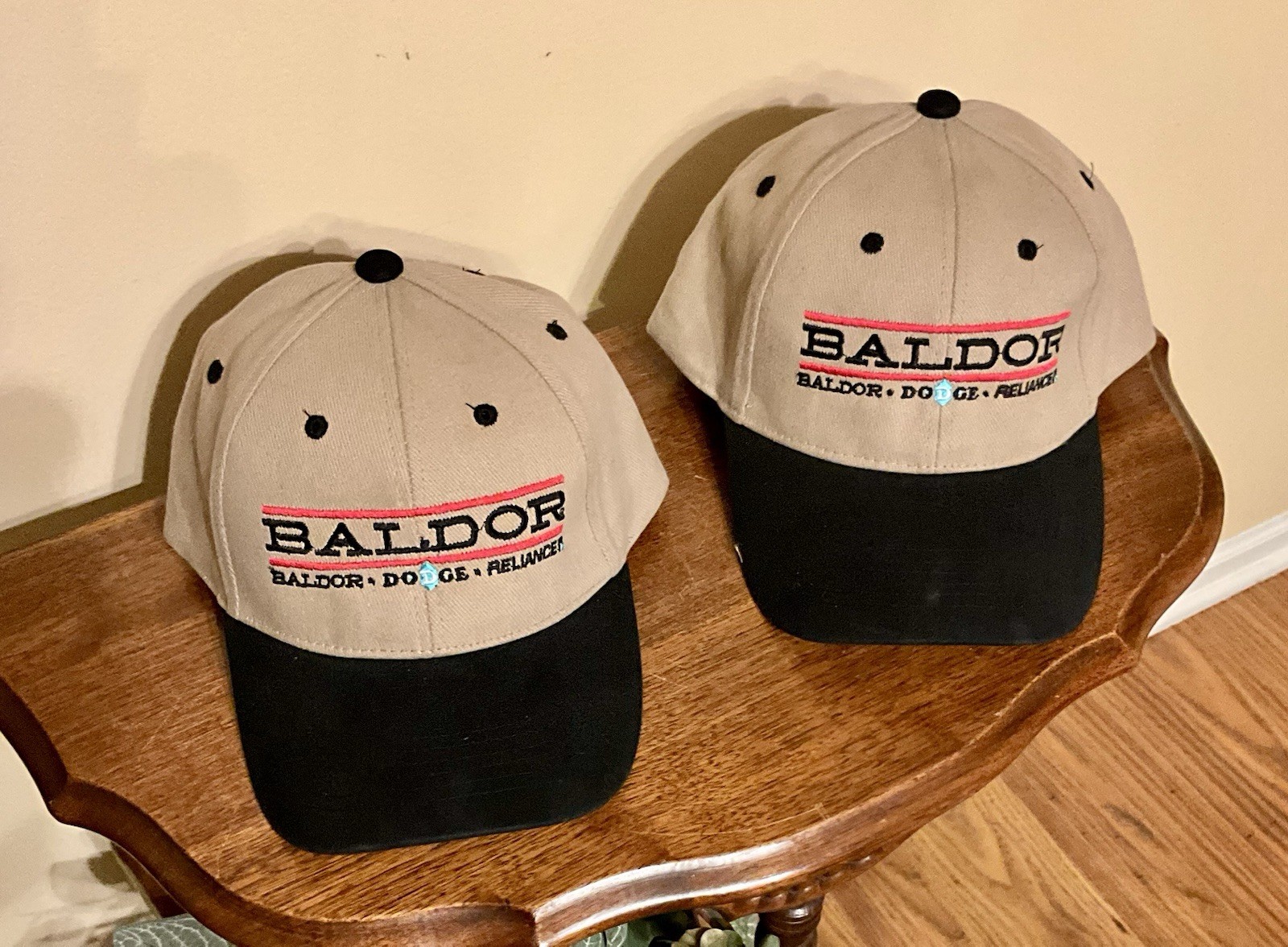 (2-PCs) BALDOR Dodge Reliance Baseball Caps BRAND NEW One Size Fits All (2-PCs) BALDOR Dodge Reliance Baseball Caps BRAND NEW One Size Fits All