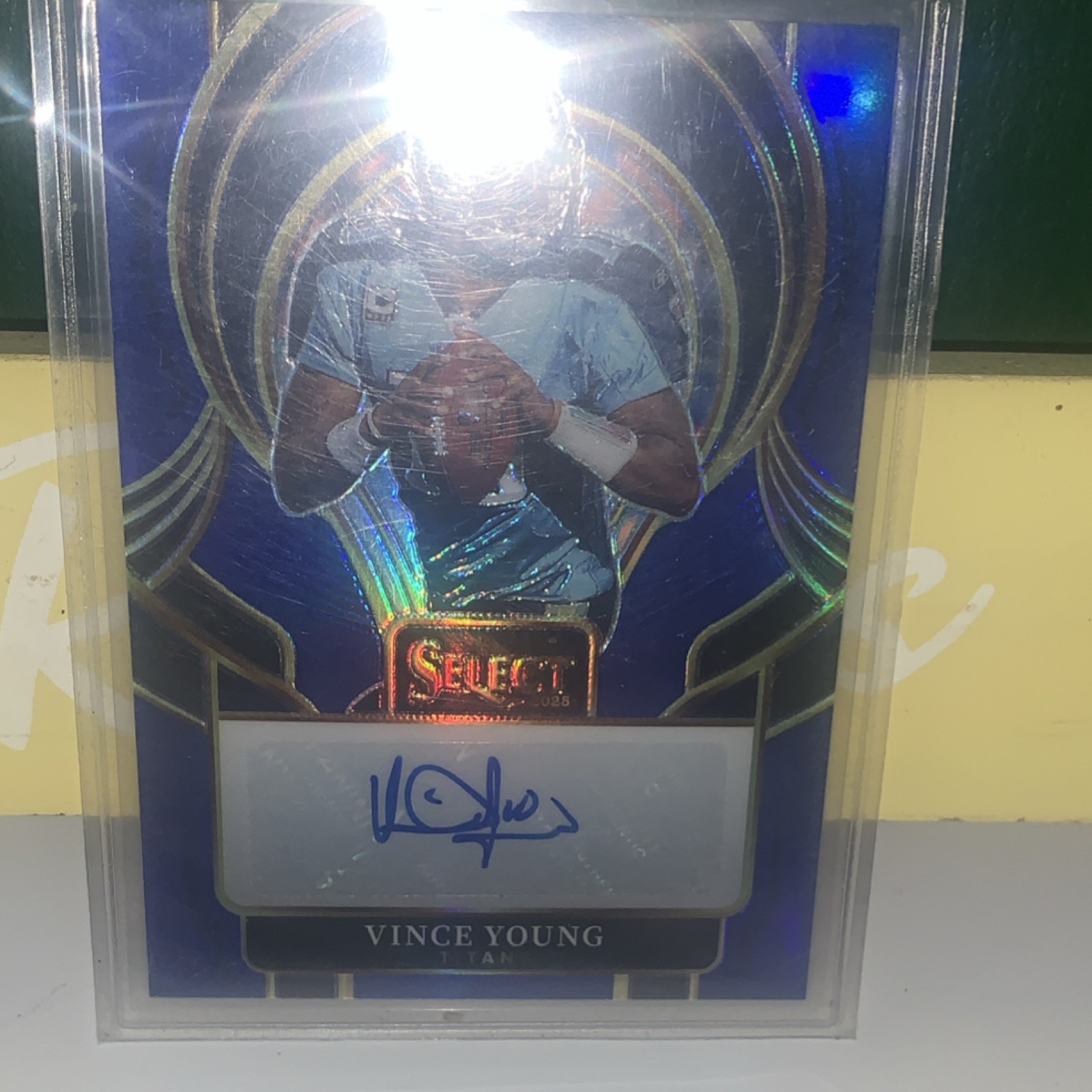 2025 Panini Select Prizm Auto /99 Vince Young Tennessee Titans #44 2025 Panini Select Prizm Auto /99 Vince Young Tennessee Titans #44