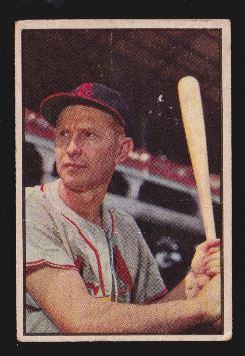 RED SHOENDIENST cardinals 1953 BOWMAN COLOR #101 FAIR