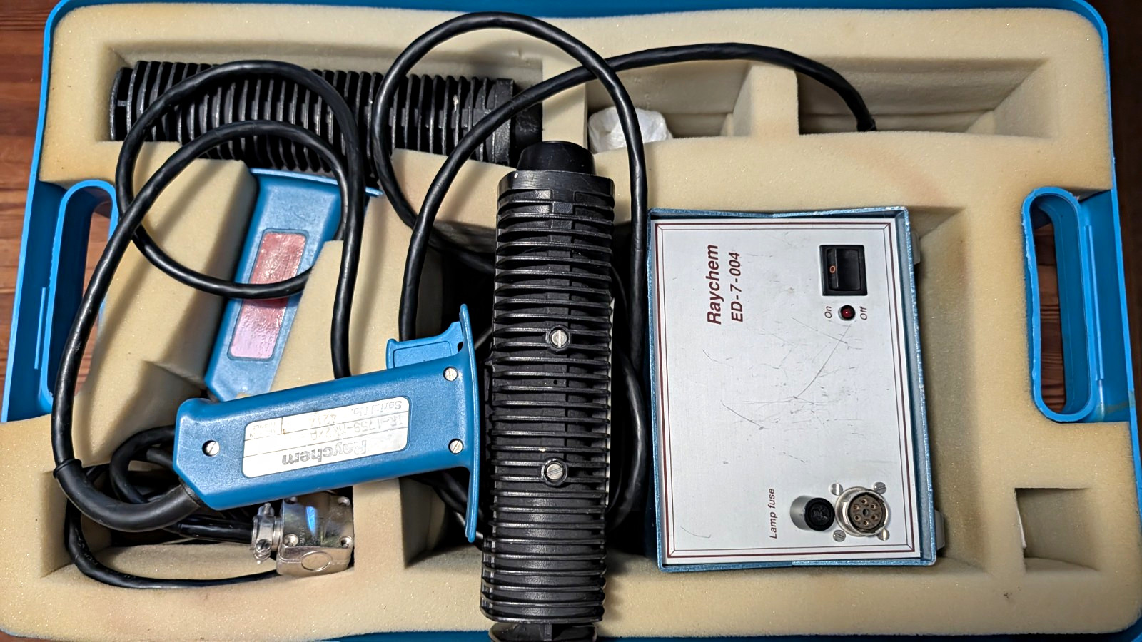 Raychem MiniRay IR-1759 Infrared Heat Tool Kit ED-7-004 Control & 2 Guns TESTED