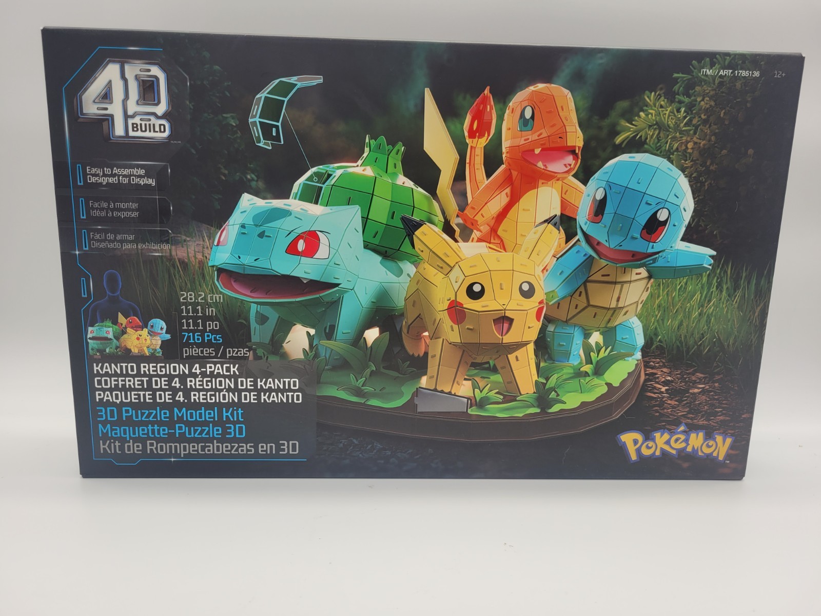 4D Build Pokemon Puzzle Model Kit Kanto Region 4-pack In 1 Box NEW, EXCLUSIVE 4D Build Pokemon Puzzle Model Kit Kanto Region 4-pack In 1 Box NEW, EXCLUSIVE