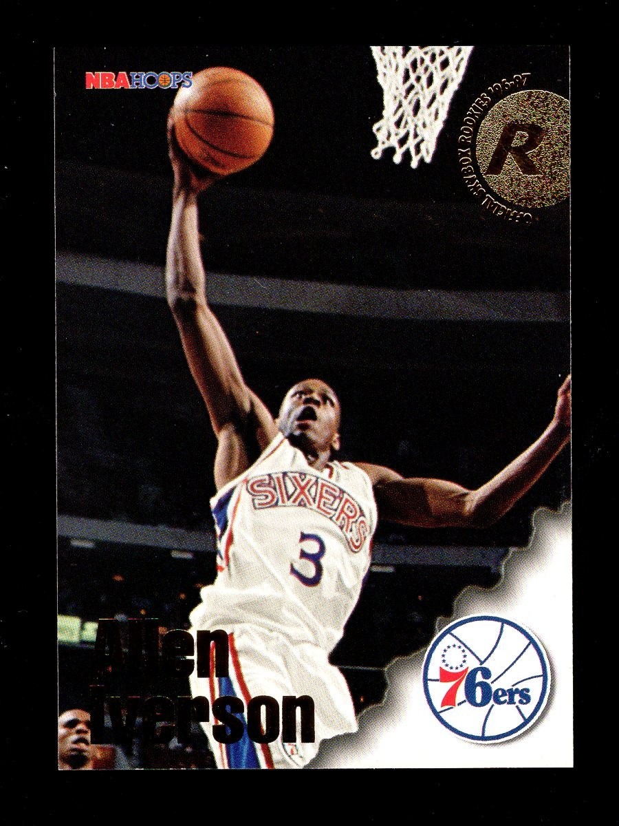 1996-97 SKYBOX NBA HOOPS #295 ALLEN IVERSON RC 76ERS