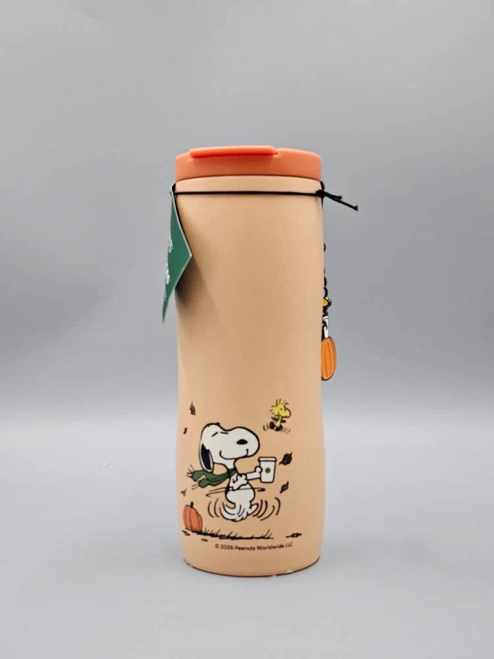 Limited Starbucks 2026 Peanuts Snoopy Pumpkin Stainless Tumbler 473Ml NEW Limited Starbucks 2026 Peanuts Snoopy Pumpkin Stainless Tumbler 473Ml NEW