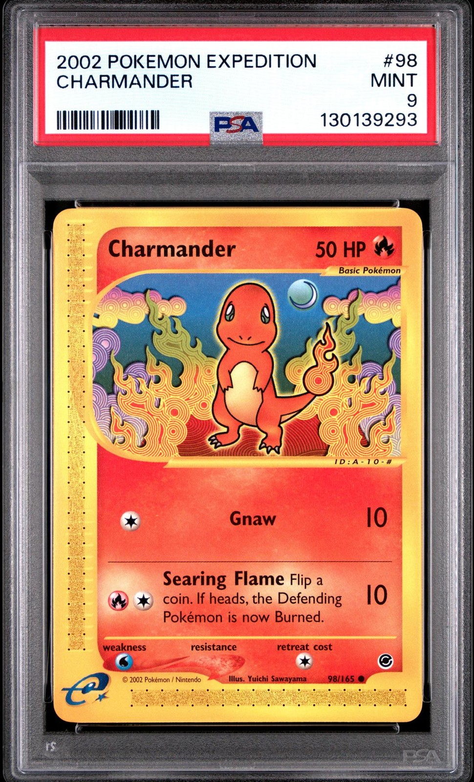 Pokemon Expedition Charmander 98/165 PSA 9