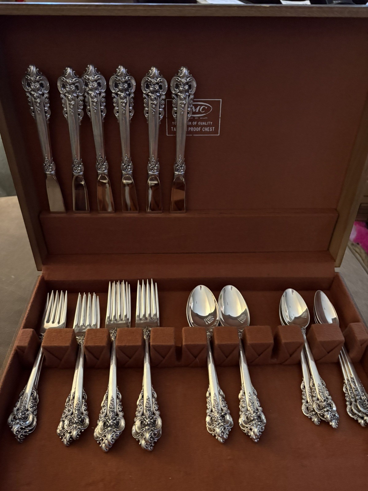 Grande Baroque Sterling Silver Flatware Set - Svc for 6 (30 Pc), Place
