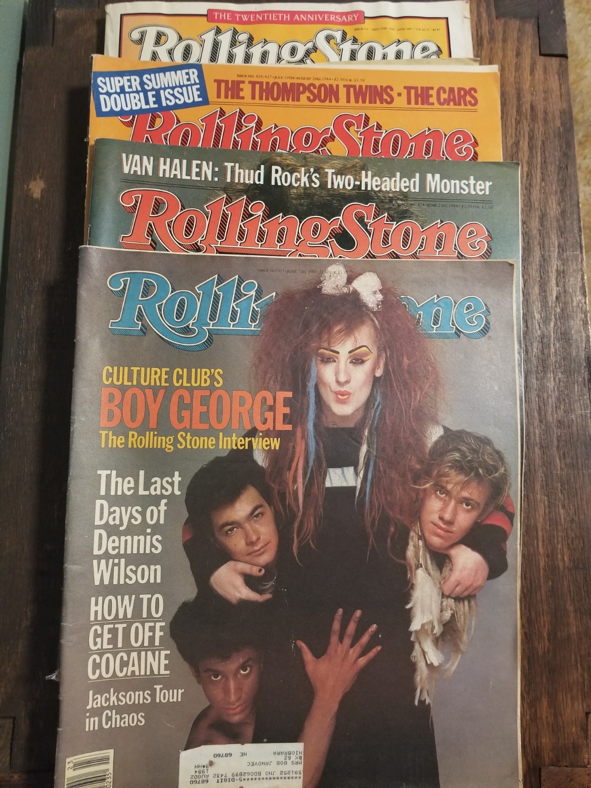Rolling Stone Magazine Lot of 4 Issues from 1980\'s Issues 423 424 426/427 512