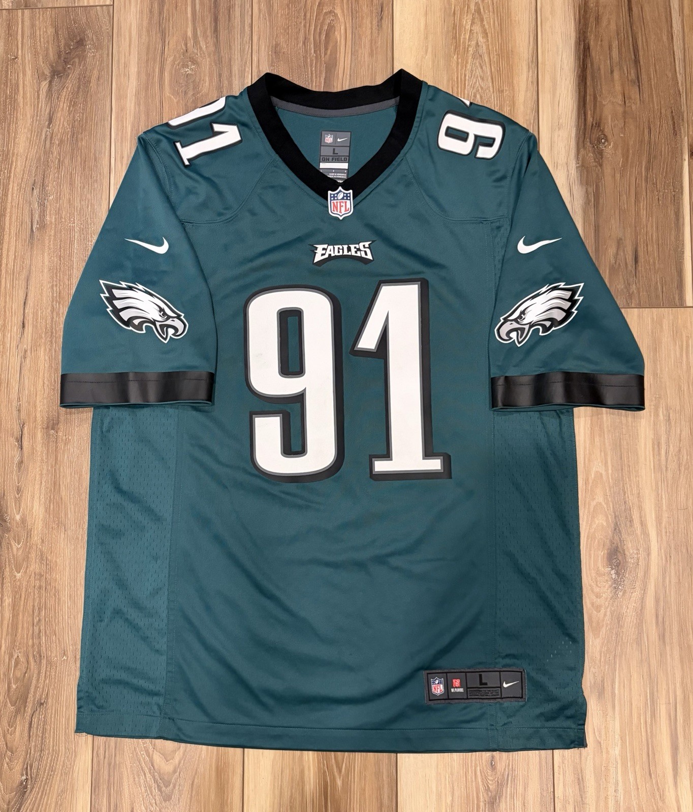 Philadelphia Eagles Nike On Field Fletcher Cox #91 Game Jersey - Men\'s Large