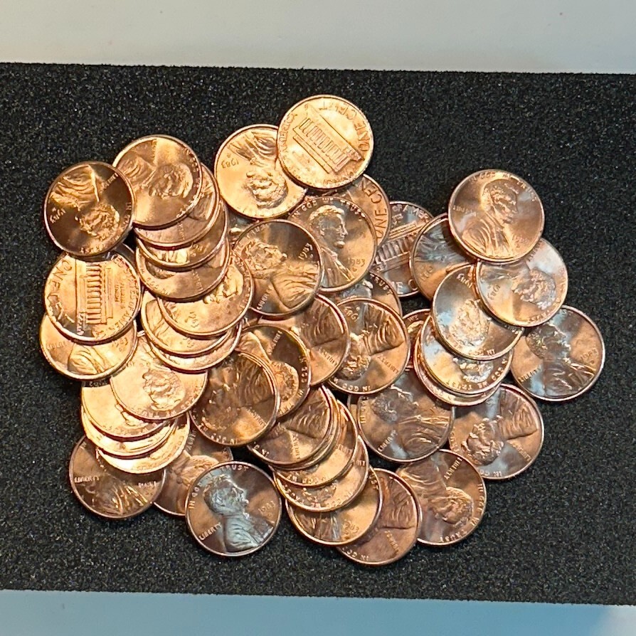1983 D Lincoln Cent BU Uncirculated 50 Coins