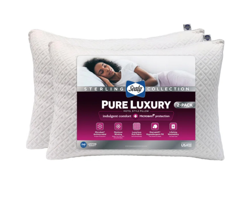 Sealy Sterling Pure Luxury Pillow, 2-pack -KING Sealy Sterling Pure Luxury Pillow, 2-pack -KING