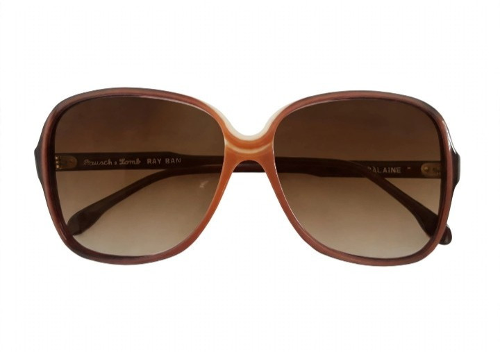 Vintage Ray-Ban Geraldine Bausch & Lomb Sunglasses Brown Gradient Oversized - US