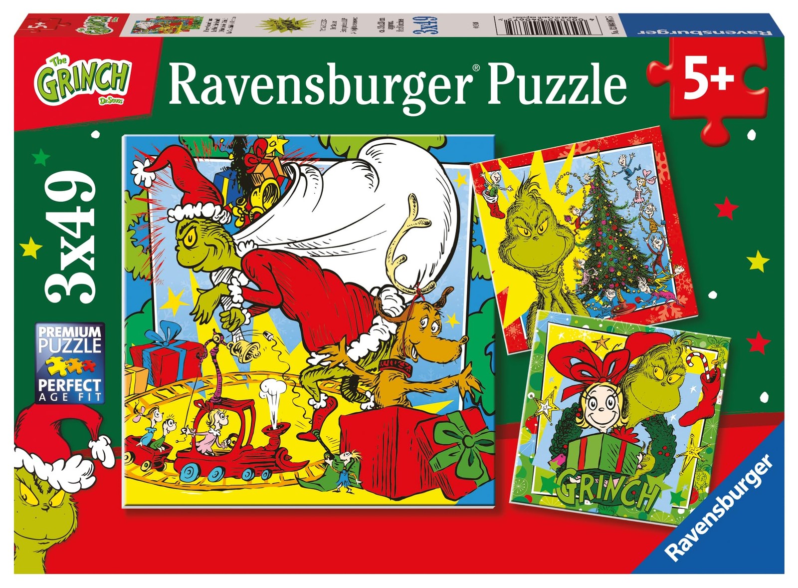 Ravensburger The Grinch Jigsaw Puzzle 3 x 49 Pieces 21 x 21 cm Ravensburger The Grinch Jigsaw Puzzle 3 x 49 Pieces 21 x 21 cm