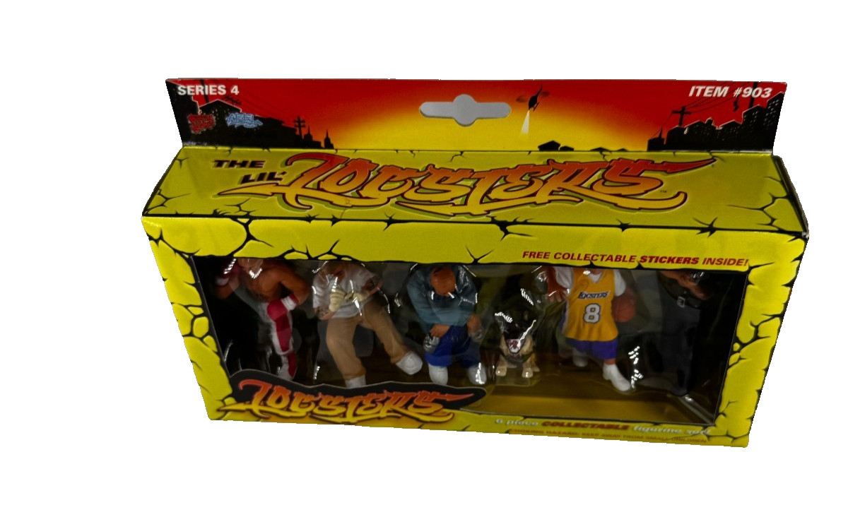 Homies Lil\' Locsters 6-piece figurine set Series 4 New & Sealed (DH)