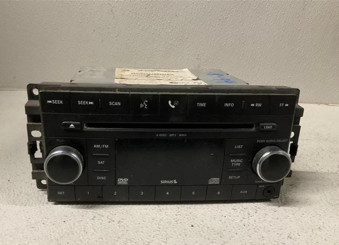 2010-2014 Jeep Wrangler AM FM CD DVD Satellite Radio Receiver opt REQ OEM