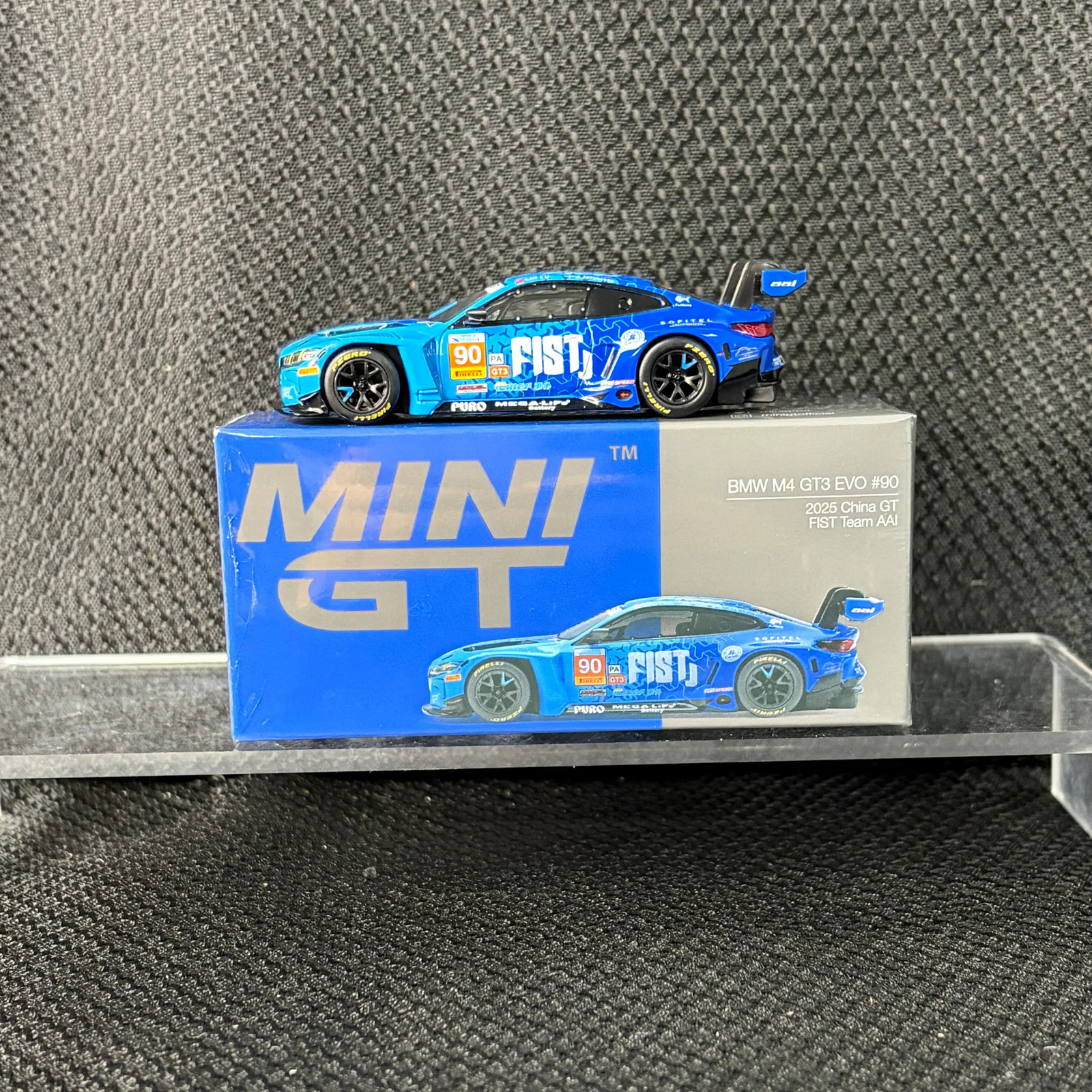 MINI GT #1215 BMW M4 GT3 EVO #90 FIST Team AAI 2025 China GT MINI GT #1215 BMW M4 GT3 EVO #90 FIST Team AAI 2025 China GT