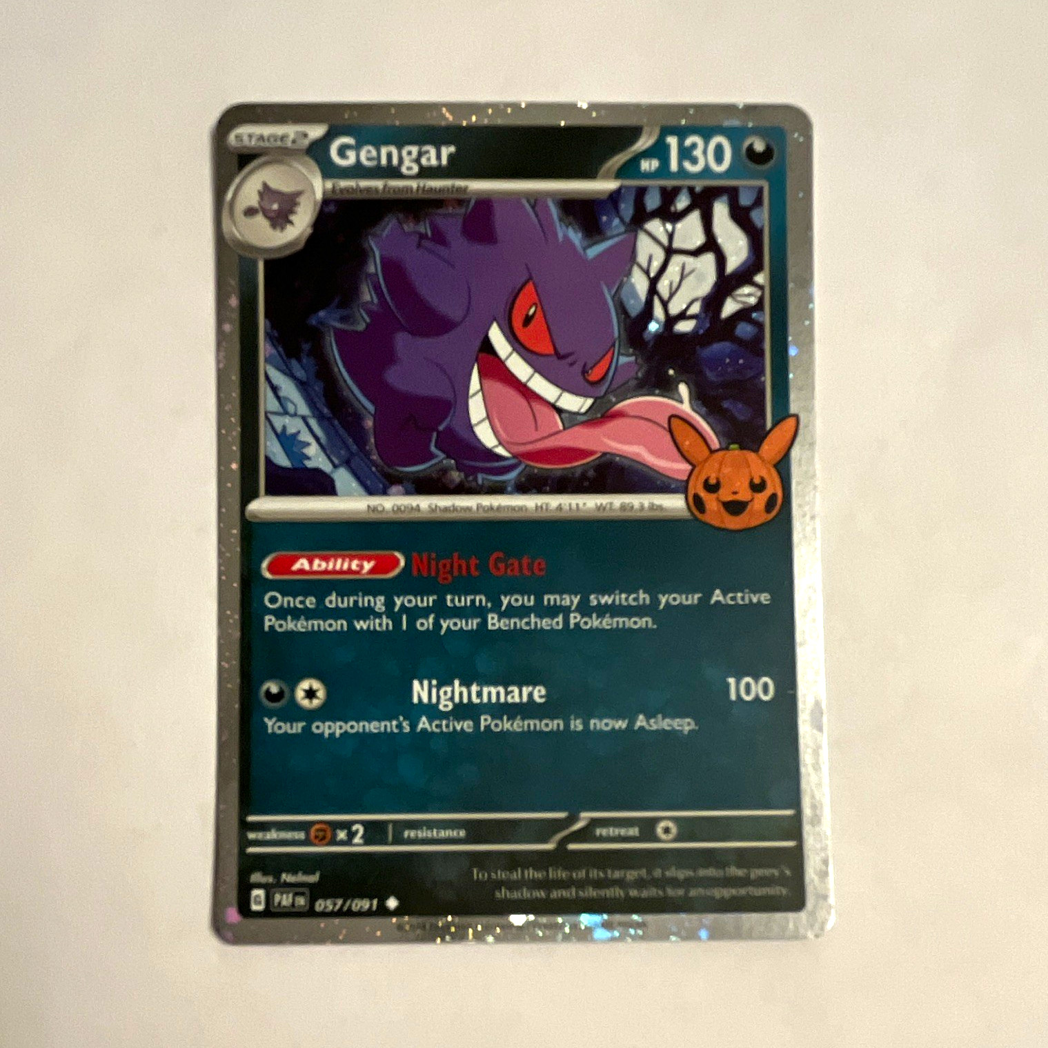 Pokemon TCG Trick or Trade 2024 Gengar 057/091 Cosmos Holo ENG 130HP Pokemon TCG Trick or Trade 2024 Gengar 057/091 Cosmos Holo ENG 130HP